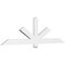Ekena Millwork Kennewick Architectural Grade PVC Gable Bracket, 72"W x 21"H x 2"D x 4"F, 7/12 Pitch GBP072X21X0204KEN00 - alternate 1